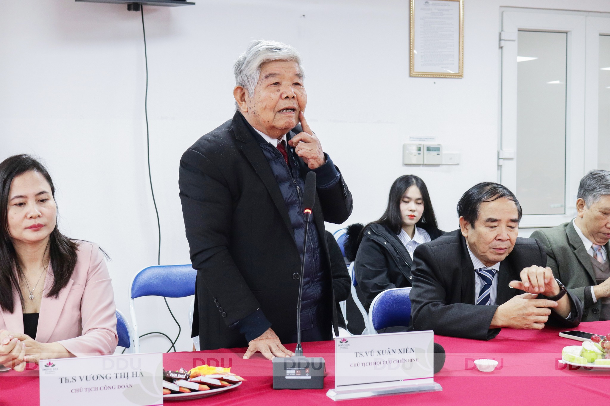 TS. Vũ Xuân Xiển – Chủ tịch Hội Cựu chiến binh xúc động bày tỏ