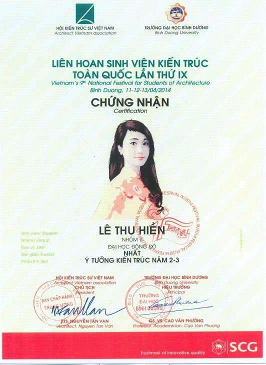 Liên hoan sinh viên kiến trúc Toàn Quốc lần thứ IX " Vietnam's 9th National Festival for Student of Architecture" 