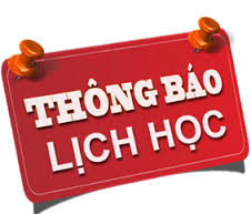 Thời khóa biểu các lớp Cao học khóa 4